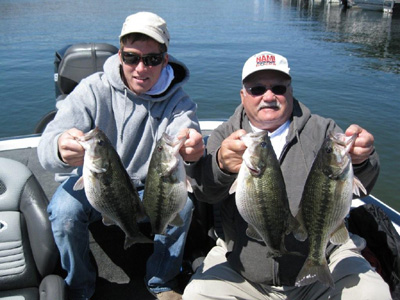 Tony and Son Andrew Battaglia Fishing on Table Rock Lake