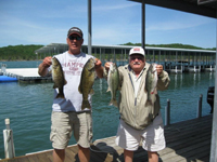 Bill Beck and Tony Fishing on Table Rock Lake